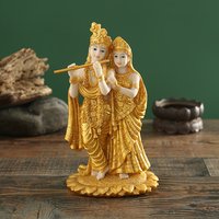Radha and Krishna Buddha Statue Resin Figurine Hindu God Goddess Decor Gifts Meditation Statues Figurines Sculpture Ornaments