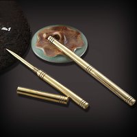 Brass Pu'er Tea Knife for Kitchen, Pure Copper, Kung Fu Knife, Open Tea Prying, Tea Needle Accessories