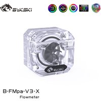 Bykski B-FMpa-V3-X Frosted Water Flow Meter for Computer Water Cooling 12V 5V RGB ARGB SYNC Flowing Monitoring