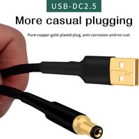 OCC high-fidelity dc power cable USB A-2.5mm/2.1mm HiFi dedicated audiophile audio DC2.5-2.1 DC usb audio cable