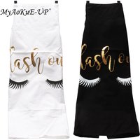 Eyelash Extension Tools Bronzing Eyelash Pattern makeup Apron Women Home Cooking Baking Cleaning Bibs Grafted Lash Aprons