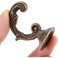 45*24mm Antique Bronze Hooks Zinc Alloy Wall Hanger Hat Coat Clothes Hook Bathroom Kitchen Furniture Hook Hanger