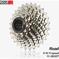 ThinkRider Road Bike 9 10 11 Speed Velocidade 28T/32T Bicycle Cassette Freewheel MTB Sprocket for SHIMANO A1 X7 X5