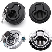 Round Flush Mount Hatch Plastic Handle Flush Marine Latch Cabinet Lift Pull Handle for RV Boat Deck Lock Stainless Steel Custom