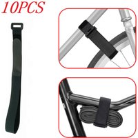 10pcs Adjustable Straps Hook & Loop Luggage Tie Belt Travel Fasten Strap Tape Bicycle Carrier Transport Storage Secure Straps