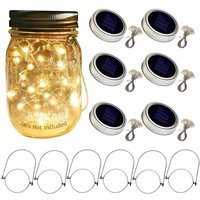 2m 20leds Solar powered Mason Jar Lid Fairy string Vine light Lantern Patio Garden Bottle Porch night Wedding Party Decoration