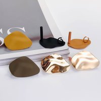 Irregular Alloy Hole Stud Earring Finding Components Eardrop Simple Style DIY Jewelry Accessories Handmade Materials 8pcs