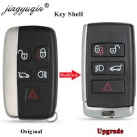 jingyuqin Upgraded Remote Key Shell Case Fob for Land Rover Range Rover LR2 LR4 fit Jaguar F-Pace F-Type XE XF XJ