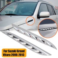 Autoleader 2Pcs side air intake grille covering plaquefor Suzuki for for Grand for Vitara 2006-2013 Auto Replacement Covers