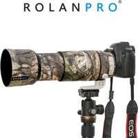 ROLANPRO Waterproof Lens Coat Rain Cover For Canon EF 100-400mm f4.5-5.6 L IS II USM Protective Sleeve Camouflage Guns Case