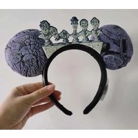 NEW Disney Parks The Haunted Mansion Graveyard Halloween Minnie Ears Headband Halloween Costume