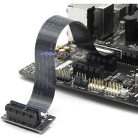 pci-e 1X FPC Express Riser Extension Single Slot High Speed Cable with PCI-E x1 cord 1x riser cable Network card sound card