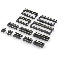 10PCS Square Hole IC Sockets DIP6 DIP8 DIP14 DIP16 DIP18 DIP20 DIP28 DIP40 Connector DIP Socket 6 8 14 16 18 20 24 28 40Pins
