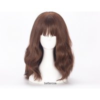 Hermione Jean Granger Cosplay Wigs Long Brown Wavy Curly Heat Resistant Synthetic Hair Wig + Wig Cap