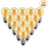 G45G 4W Dimmable LED Globe Light Bulb Mini Amber Glass Edison E27 2700K Vintage Led Filament Bulb For Chandelier String Lighting