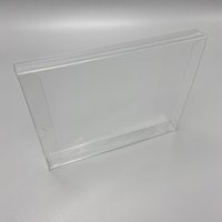 Clear Transparent PET protection box For Wii game storage collection Display box