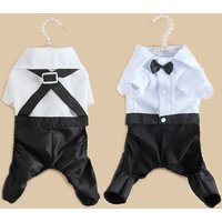 Clothes for Small Dogs Puppy Teddy Poodle Chihuahua Coat Handsome Pets Dog Suit Wedding Dress Pet Clothes ropa para perro