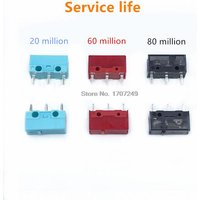 2Pcs Kailh GM2.0 GM4.0 GM8.0 Micro Switch 20/60/80 million life Gaming Micro Switch 3Pin used on computer mice left right button