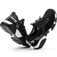 2023New men Steel Toe Work Safety Shoes Lightweight Breathable Reflective Casual Sneaker Prevent piercing Women Protective boots
