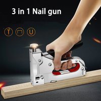 Tacker 3 in 1 Hoch leistungs mit Heftklammern für die Holz bearbeitung DIY Möbel manuelle Hefter Tacker Brad Nagel