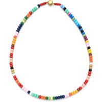 Boho Bohemian Choker Handmade Rainbow Beads Necklace Candy Color Bead Satellite Necklace Women Fashion Jewelry Necklaces