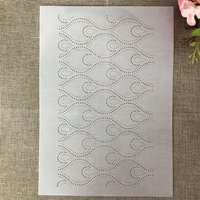 A4 29cm Wavy Dot Line Drop DIY Layering Stencils Wall Painting Scrapbook Coloring Embossing Album Decorative Template