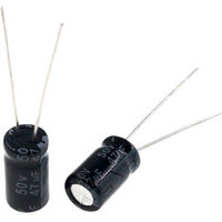 50pcs 47uF 50V 47MFD 50Volt 6*7mm Aluminum Electrolytic Capacitor Radial 47mf50v 47uf50v 50v47mf 50v47uf