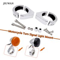 1 Pair 41MM Motorcycle Turn Signal Light Mount Bracket Mount Fork Relocation Clamp Indicator Lamp For Harley