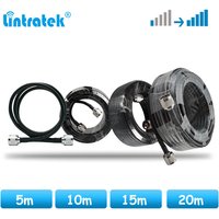 Lintratek-Câble coaxial pour téléphone portable, amplificateur de signal cellulaire, répéteur 5D, 20m, 15m, 10m, N mâle à N mâle