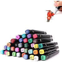 30/40/60 Colors Set 6mm Dual Tip Mark Pen Alcoholic Oily Marker Artist Drawing Tool School Office Supply Student Art Stationery