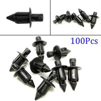 100 Pcs/Pack Plastic Bicycle Fairing Rivet Setting Panel Fastener Clips For Honda Fastener Clips For Honda Suzukii Kawasakii