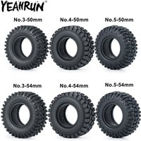 YEAHRUN 4PCS 1.0" Soft Rubber Tyres for 1/24 Axial SCX24, 1/18 TRX4M RC Micro Crawler Car Wheels Tires Parts