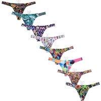 Men's Mini Beachwear T-back Quick Dry Cartoon Swimsuit Surfing Thongs Smooth Swimwear Nylon Low Waist Bikini Swimwear