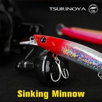 TSURINOYA 135S Fishing Lure Sinking Minnow BAYONET 135mm 26.4g Saltwater Long Casting Professional Lures Seabass Hard Baits