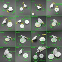 10Pcs 0.5 Modulus 0.5M Plastic Double Gear Reduction Bilayer Spur Hole 2.05MM 1.95MM 2MM 30T 32T 34T 36T 38T 40T 44T 46T 48T 50T