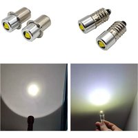 P13.5S E10 3W 3V 4.5V 6V LED Lamp Bulb Flashlight Replacement Bulb Torch Emergency Light Bulbs Work 3-9 Cells 12V 18V 24V
