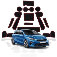 Tapis de rainure de porte RUIYA pour Kia Ceed 2018-2025 / XCeed 2020-2025, coussinets antidérapants pour fente de porte, accessoires intérieurs de voiture Kia Ceed