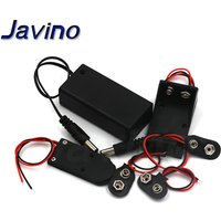 6F22 9V Battery Holder Box Case Wire With Plug Lead ON/OFF Switch Cover Case