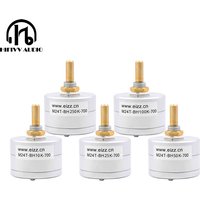 HIFI EIZZ Mono Potentiometer Switch 24 Steps Stereo Sound Volume Control Attenuator Alps Gold-Plated Copper 10K 50K 100K 250K