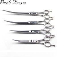 Hundepflegeschere Professionelle 5,5" 6" 7" 8" JP Edelstahl Bend UP Schere Up Gebogene Schere Haustierschere Tierschere Z1028
