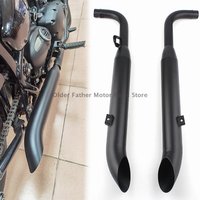 Matt black Motorcycle Exhaust Muffler Pipe For Triumph Bonnieville Bobber T100 T1200