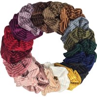 6pcs Velvet Scrunchies Elastic Rubber Hair Bands Women Girls Soft Solid Headbands Ponytail Holder Hair Rope Tie Accessories