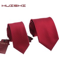 Dress Shirt Necktie 100% Waterproof Red Color Man Gift Scarves Evening Dress Solid Journalist Suit Neck Ties Wedding Accessories