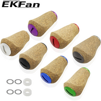 EKfan For DAI&SHI New Fishing Reel Handle Knob Soft Wooden Knob Reel fishing DIY Handle Accessory