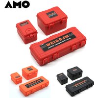 RC Car Parts 1/10 Simulation Safety Equipment Cases Hard Luggage Storage Box Set for Crawler Truck Decorative Accessories