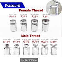 WASOURLF Adjustable 360 Swivel Water Saving Faucet Aerator M22 Adapter M24 M18 Male Thread M20 Kitchen Tap Sprayer Accessories