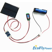 Kit DIY de panneau solaire 5V 5.5V 160mA 250mA 500mA 1W 1.6W 2.5W avec régulateurs de charge de batterie au lithium solaire 5V 1A et écran d'affichage