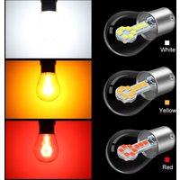 Red Amber White 1156 BA15S P21W LED 1157 BAY15D P21/5W LED Bulb R5W R10W Car Turn Signal Light S25 Auto Brake Light Lamps 12V