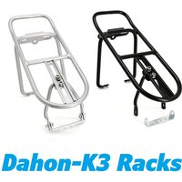 K3 Folding Bike Luggage Carrier Rear Cargo Racks Aluminum Alloy Black Silver BMX Bicycle Accessories