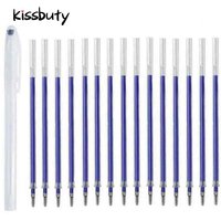 16Pcs Fabric Marker Pen Heat Erasable Pens Refill Rod DIY Patchwork Dressmaking High Temperature Disappearing Washable Handle